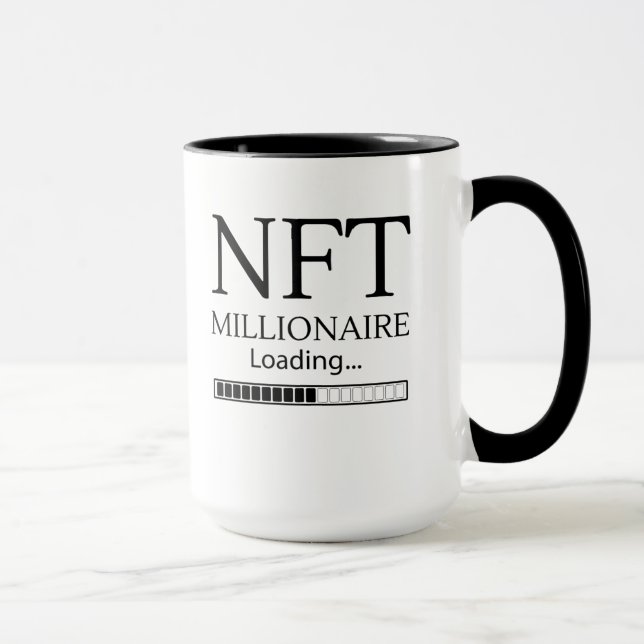 NFT Millionaire Loading please wait funny trading Mug (Right)