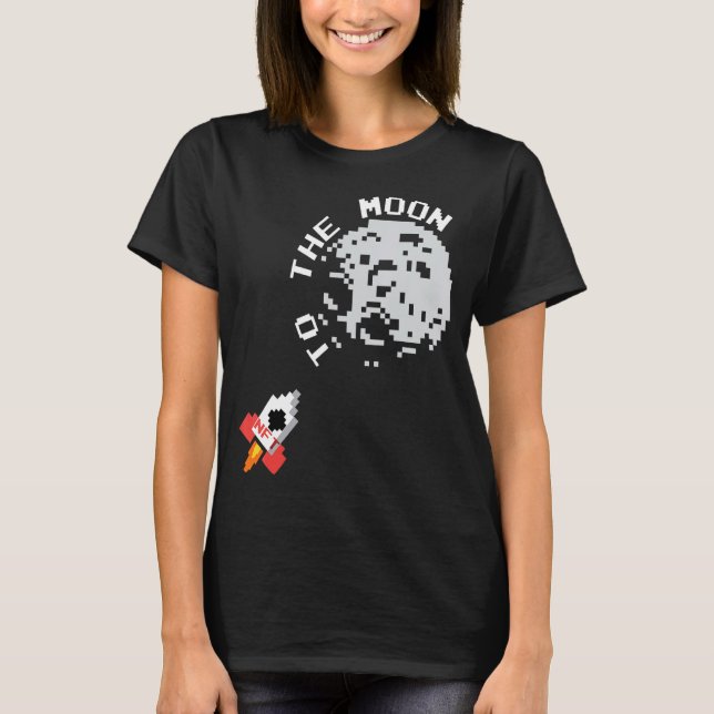 Nft S Astronaut To The Moon Crypto Nft T-Shirt (Front)