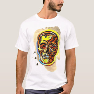 NFT-Style Skull Shirt - Colourful Digital Art Tee