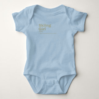 ng Girl - Skiing Baby Bodysuit