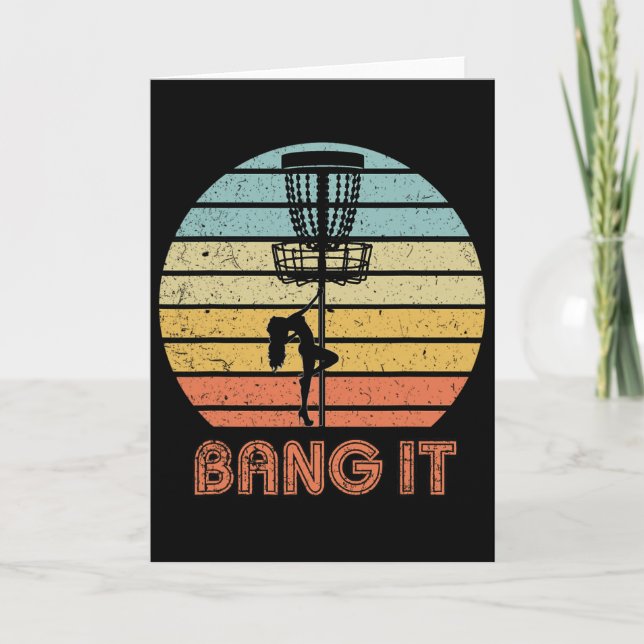 Ng It Funny Disc Golf Shirt Disc Golf  Card (Front)