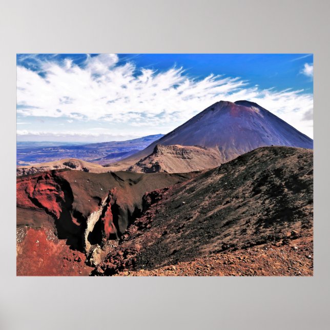 Ngauruhoe and the Red Crater Poster (Front)