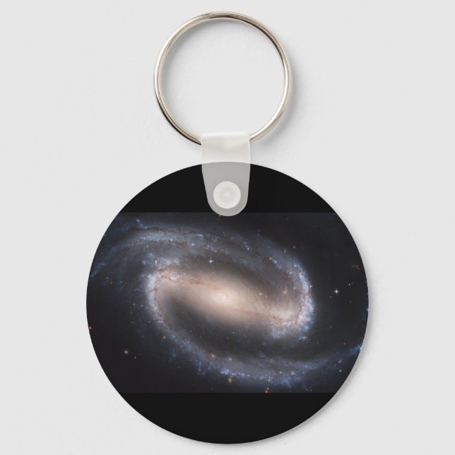 NGC-1300 Barred Spiral Galaxy Key Ring (Front)