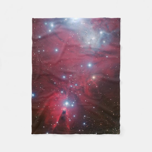 NGC 2264 and the Christmas Tree cluster Fleece Blanket (Front)