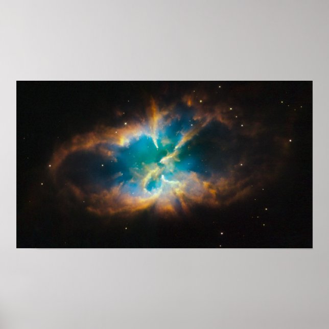 NGC 2818 Planetary nebula glowing Poster (Front)