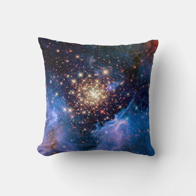 NGC 3603 Star Cluster - NASA Hubble Space Photo Cushion (Front)