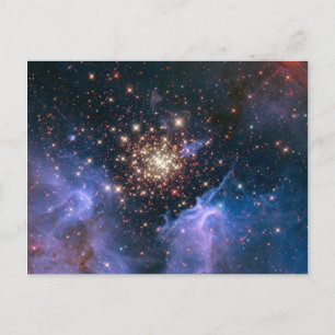 NGC 3603 super star cluster NASA Postcard