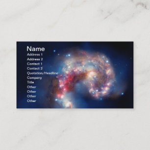 NGC 4038 Antennae Galaxies NASA Business Card