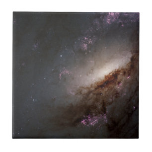 Ngc 4258 Undergoing Intense Star Formation. Ceramic Tile