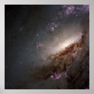 Ngc 4258 Undergoing Intense Star Formation. Poster
