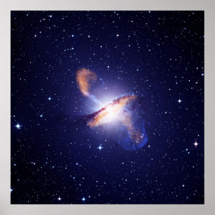 NGC 5128  Centaurus A Galaxy NASA Poster