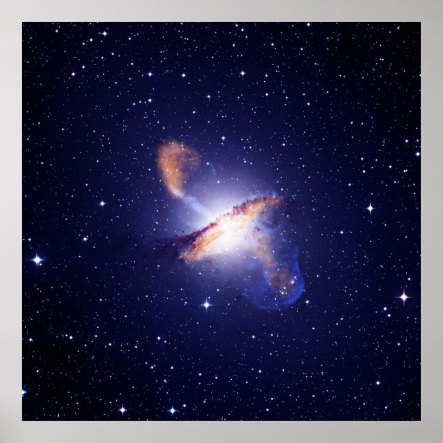 NGC 5128  Centaurus A Galaxy NASA Poster (Front)