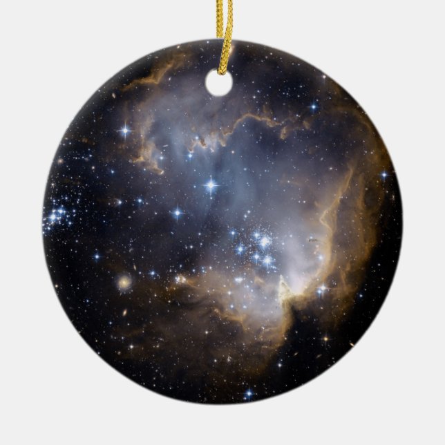 NGC 602 bright stars NASA Ceramic Ornament (Front)