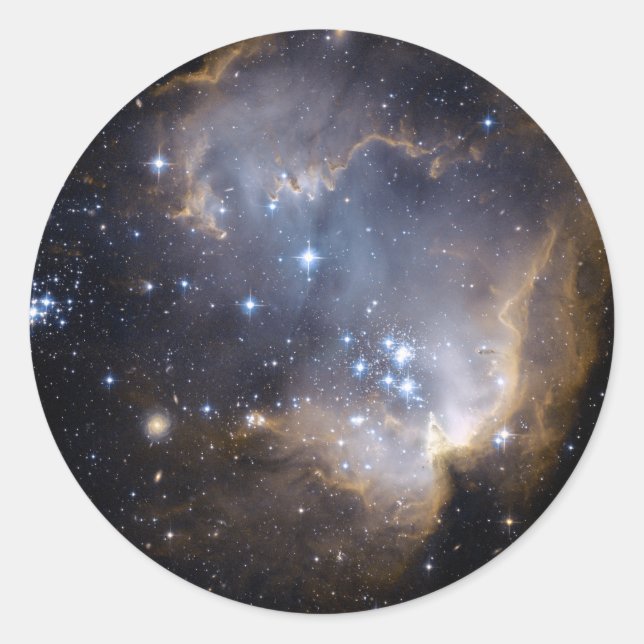 NGC 602 bright stars NASA Classic Round Sticker (Front)