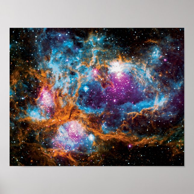 NGC 6357 Star Forming Region Colourful Space Photo Poster (Front)