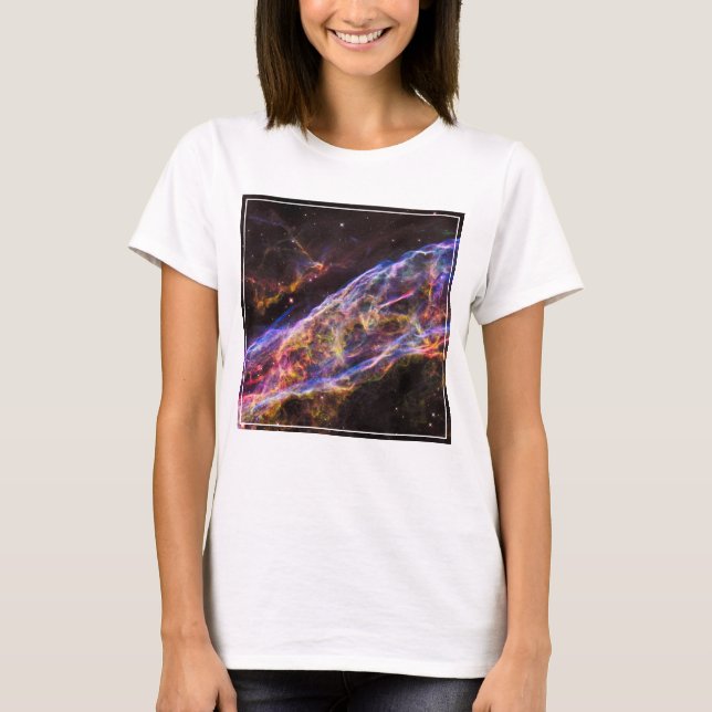Ngc 6960, The Witch's Broom Nebula. T-Shirt (Front)