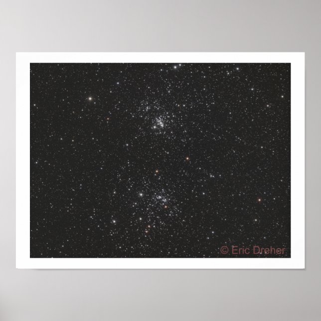 NGC 869 and NGC 884 by Eric Dreher Poster (Front)