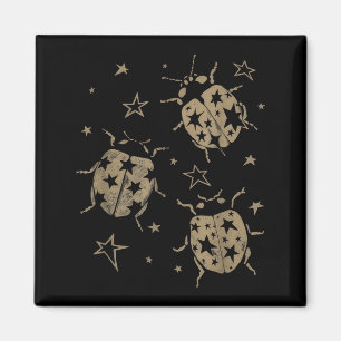 Nge 2000s Ladybug Alt 90s Vintage Star Dots N Y2k Magnet