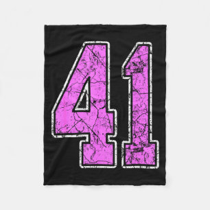 Nge Nk And Nk Number 41 Jersey Player Uniform #41  Fleece Blanket