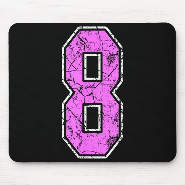 Nge Nk And Nk Number 8 Jersey Player Uniform #8  Mouse Pad (Front)