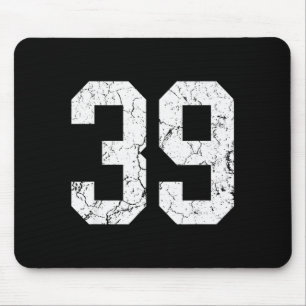 Nge White Number &#; Jersey Uniform Player Fan Mouse Pad