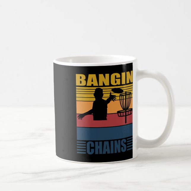 Ngin Chains For A Frisbee Golf Fan Disc Golf  Coffee Mug (Right)
