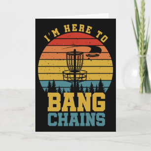 Nging Chains Disc Golf Funny Discus Throwers Sport Card