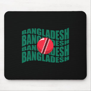 Ngladesh Cricket National Team Wavy Flag Support Mouse Pad