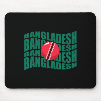 Ngladesh Cricket National Team Wavy Flag Support  Mouse Pad