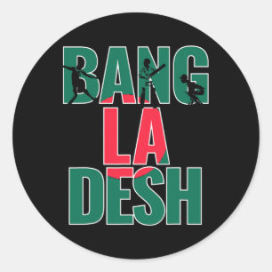 Ngladesh Cricket Ngladeshi Fans Jersey Classic Round Sticker