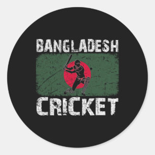 Ngladesh Flag Fans Player Coach Ngladesh Cricket Classic Round Sticker