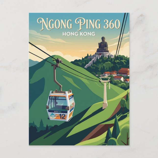 Ngong Ping 360 Hong Kong Postcard (Front)