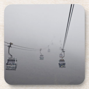 Ngong Ping Cable Car in thick fog Coaster