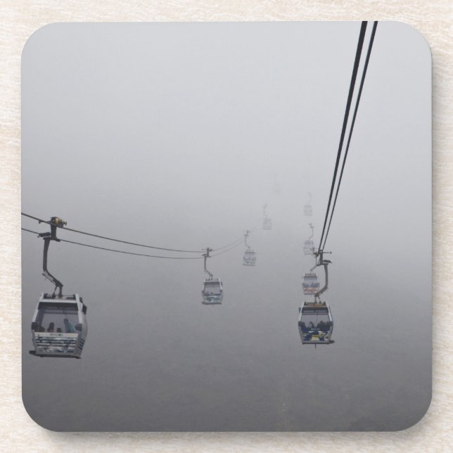 Ngong Ping Cable Car in thick fog Coaster (Front)