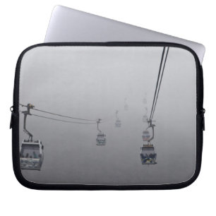 Ngong Ping Cable Car in thick fog Laptop Sleeve