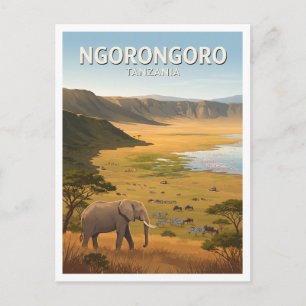 Ngorongoro Crater Karatu Tanzania Keepsake Postcard