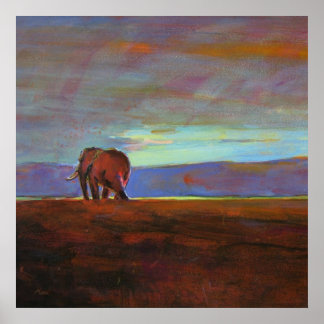 Ngorongoro Sunset collosal  print