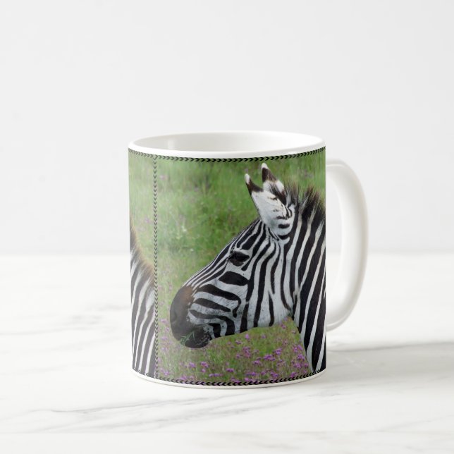 Ngorongoro Zebra Close-Up Coffee Mug (Front Right)
