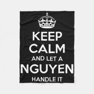 Nguyen Funny Surname Family Tree Birthday Reunion  Fleece Blanket