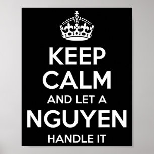 Nguyen Funny Surname Family Tree Birthday Reunion Poster