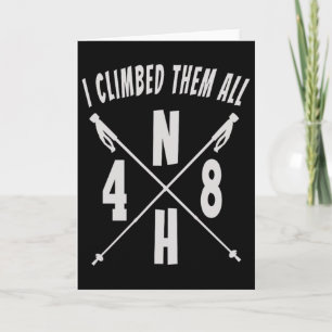 Nh48 I Climbed Them All Nh 4,000 Foot Mountains Hi Card