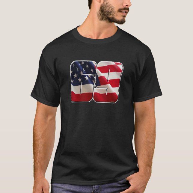 NH69flagwhite border T-Shirt (Front)