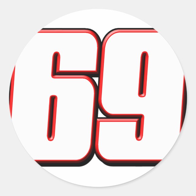 NH69white Classic Round Sticker (Front)