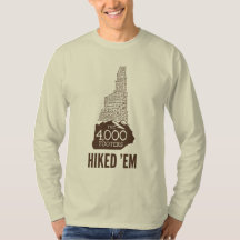 NH 4000 Footers Hiked Long Sleeve T-Shirt (Brown)
