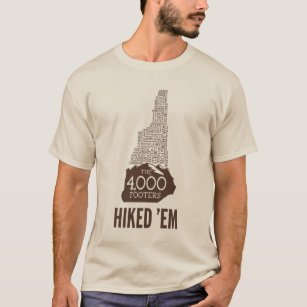 NH 4000 Footers Hiked T-Shirt (Brown Logo)