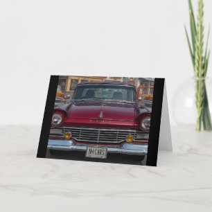 NH Antique Cars Blank Greeting  Card