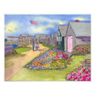 NH Fish Houses Photo Print