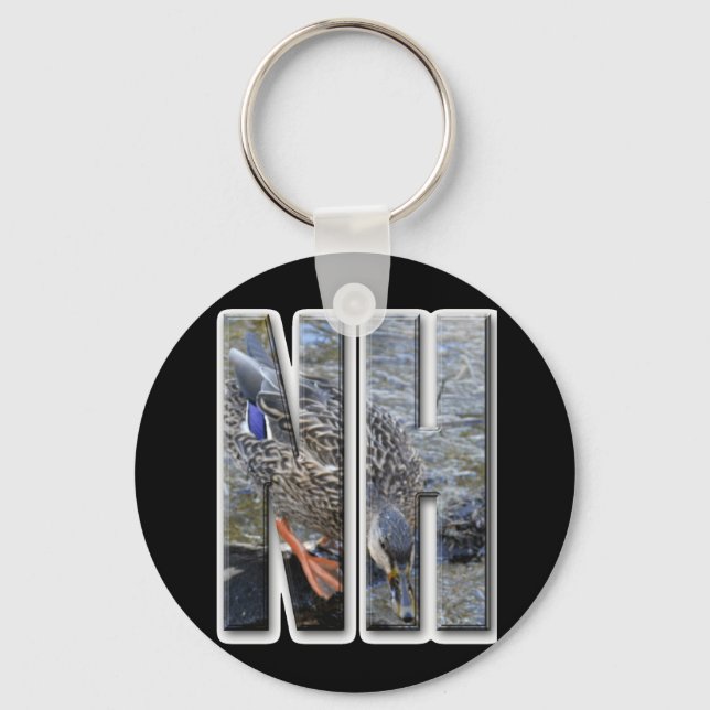 NH NEW HAMPSHIRE KEY RING (Front)