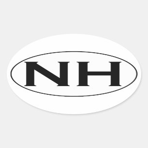 NH Oval Logo Oval Sticker