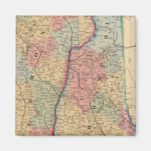 NH, Vermont Map by Mitchell Magnet